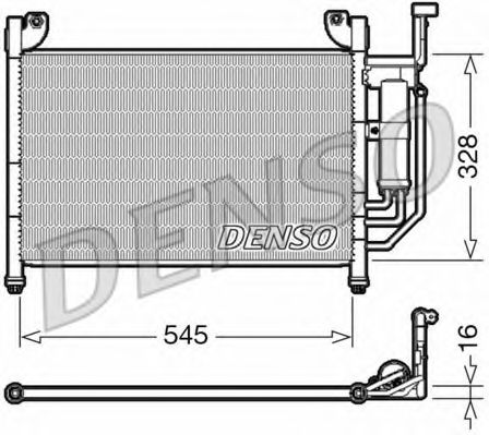 Радиатор кондиционера DENSO DCN44004