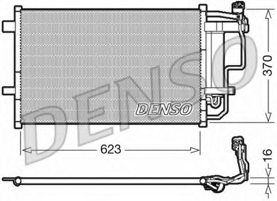 Радиатор кондиционера DENSO DCN44007