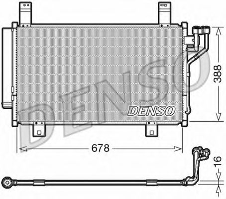 Радиатор кондиционера DENSO DCN44009