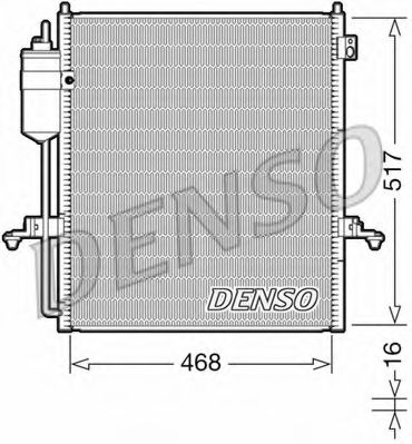 Радиатор кондиционера DENSO DCN45004