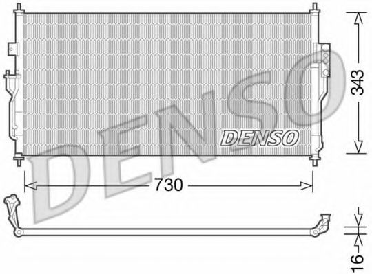 Радиатор кондиционера DENSO DCN46006
