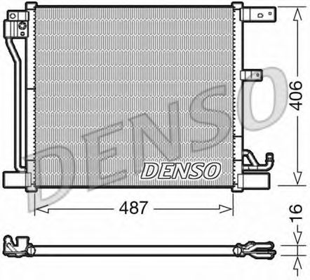 Радиатор кондиционера DENSO DCN46018