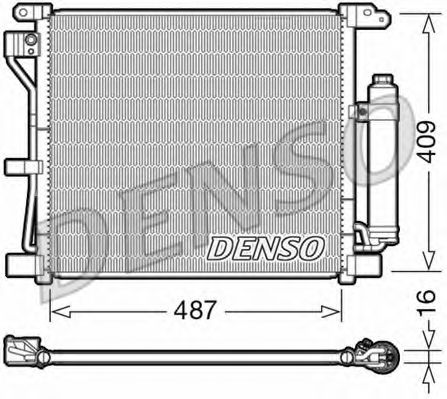 Радиатор кондиционера DENSO DCN46019