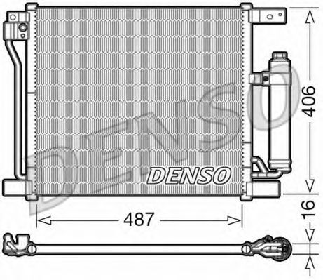 Радиатор кондиционера DENSO DCN46021