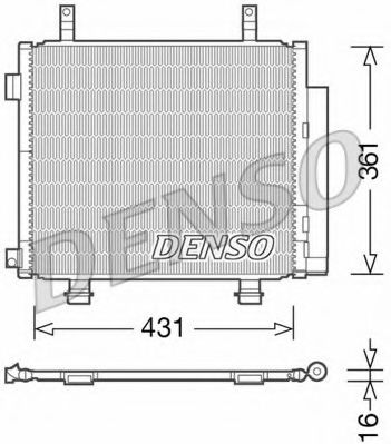 Радиатор кондиционера DENSO DCN47004