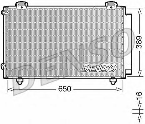 Радиатор кондиционера DENSO DCN50023