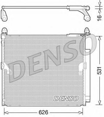 Радиатор кондиционера DENSO DCN50038