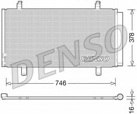 Радиатор кондиционера DENSO DCN50048