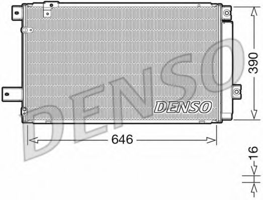 Радиатор кондиционера DENSO DCN50049
