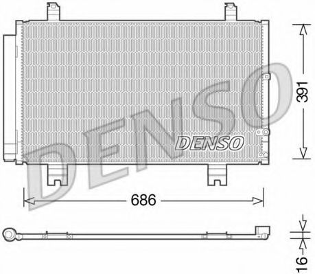 Радиатор кондиционера DENSO DCN51013