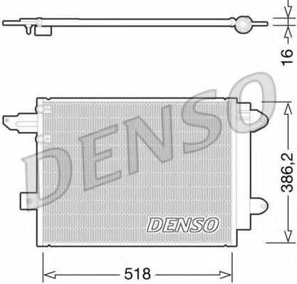 Радиатор кондиционера DENSO DCN02005