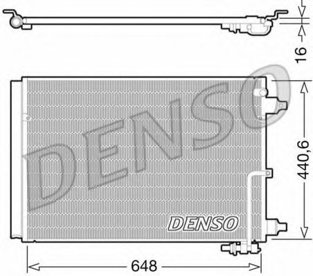 Радиатор кондиционера DENSO DCN02025