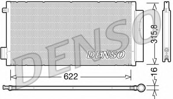 Радиатор кондиционера DENSO DCN09044