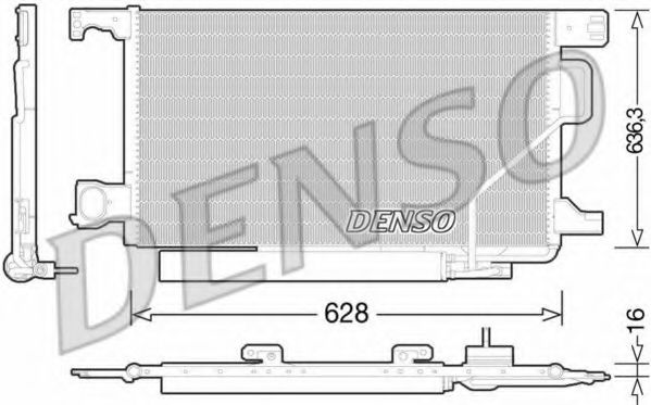 Радиатор кондиционера DENSO DCN17023