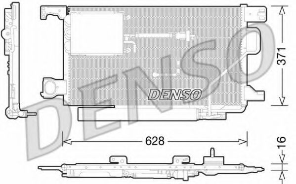 Радиатор кондиционера DENSO DCN17024