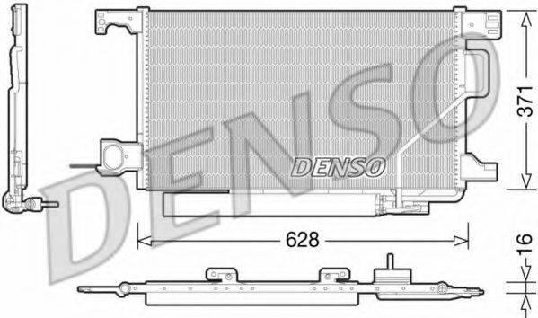 Радиатор кондиционера DENSO DCN17026