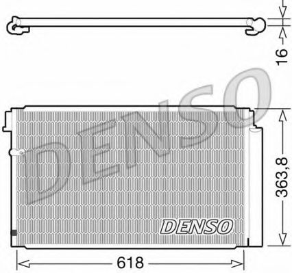 Радиатор кондиционера DENSO DCN40011