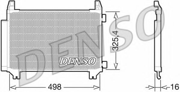 Радиатор кондиционера DENSO DCN50028