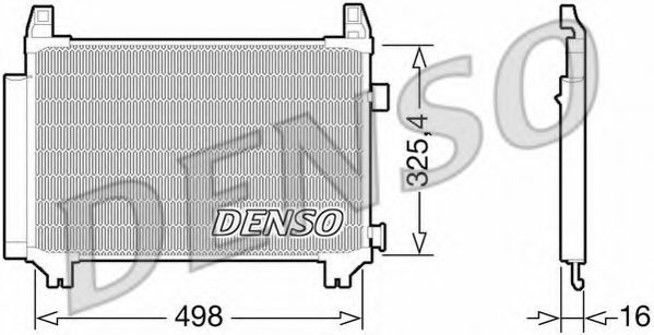 Радиатор кондиционера DENSO DCN50029