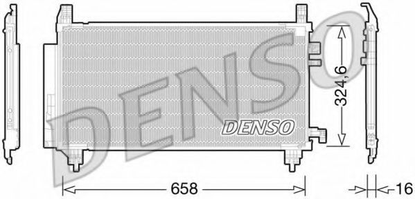 Радиатор кондиционера DENSO DCN50046