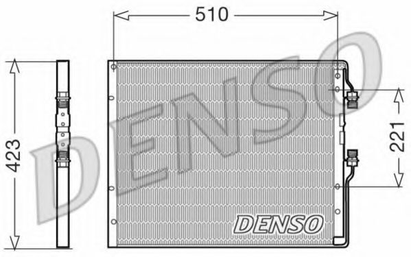 Радиатор кондиционера DENSO DCN12101
