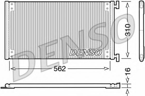 Радиатор кондиционера DENSO DCN09040
