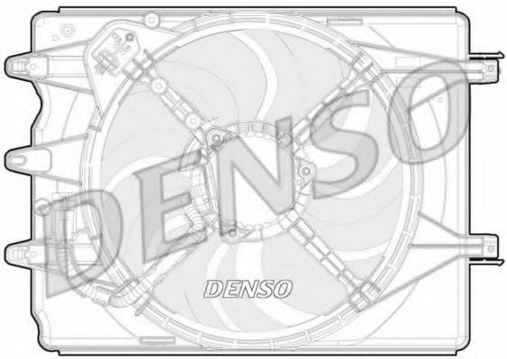 Вентилятор охлаждения двигателя DENSO DER09068