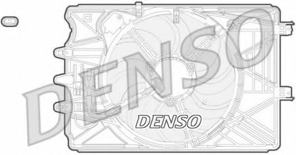 Вентилятор охлаждения двигателя DENSO DER09069