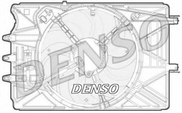Вентилятор охлаждения двигателя DENSO DER09070