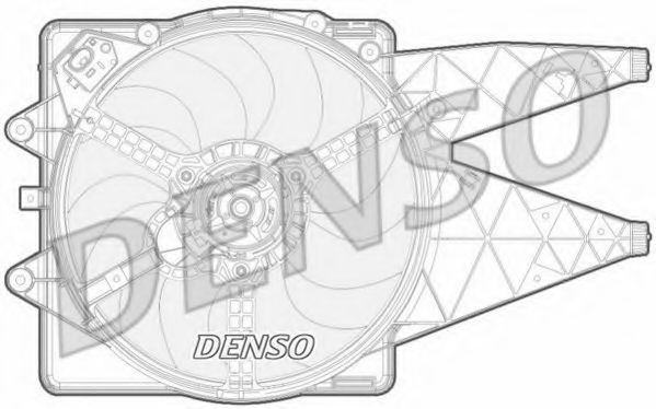 Вентилятор охлаждения двигателя DENSO DER09092