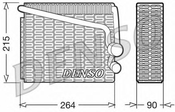 Испаритель кондиционера denso DEV01001