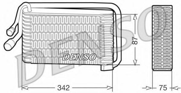 Испаритель кондиционера denso DEV09001