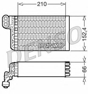 Испаритель кондиционера DENSO DEV09015