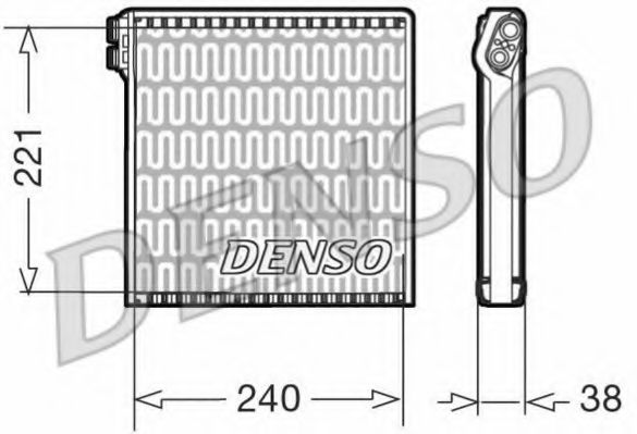 Испаритель кондиционера DENSO DEV09102