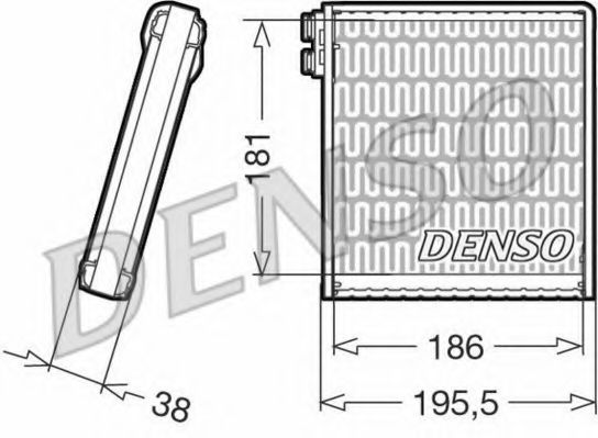 Испаритель кондиционера DENSO DEV09103