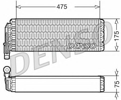 Испаритель кондиционера DENSO DEV12003