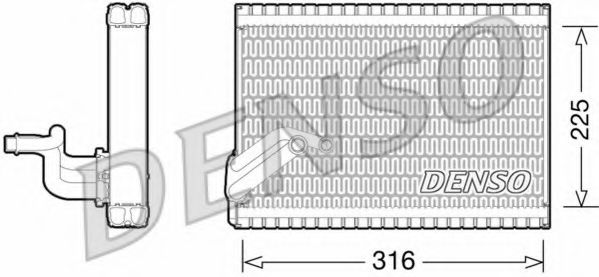 Испаритель кондиционера DENSO DEV21003