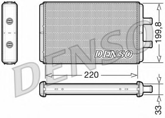 Радиатор печки DENSO DRR12016
