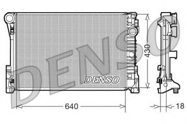 Радиатор охлаждения двигателя DENSO DRM17111