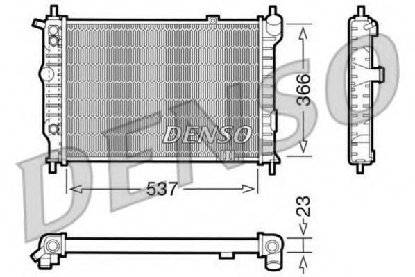 Радиатор охлаждения двигателя DENSO DRM20012