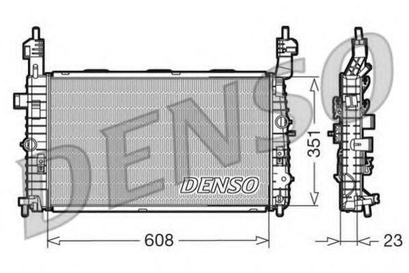Радиатор охлаждения двигателя DENSO DRM20093