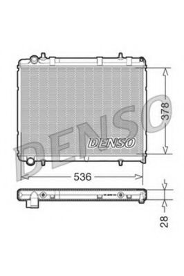 Радиатор охлаждения двигателя DENSO DRM21035