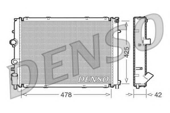 Радиатор охлаждения двигателя DENSO DRM23031