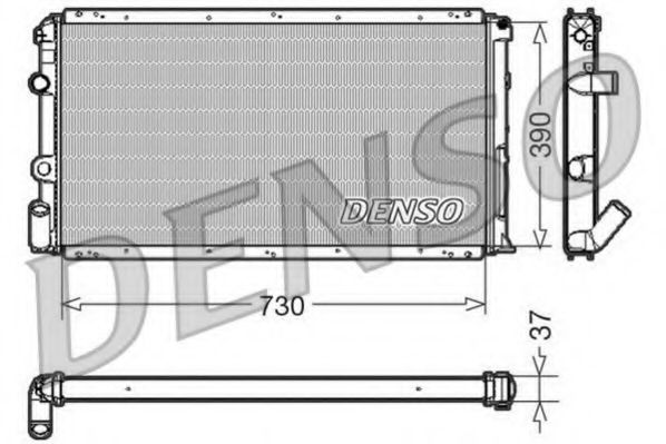 Радиатор охлаждения двигателя DENSO DRM23091