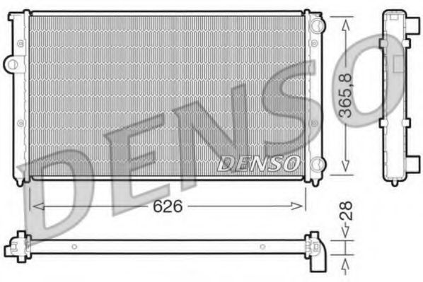 Радиатор охлаждения двигателя DENSO DRM32027