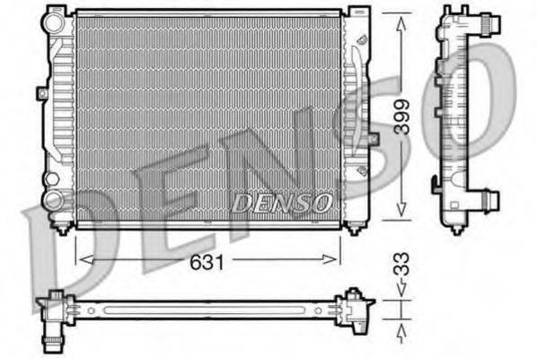 Радиатор охлаждения двигателя DENSO DRM32029