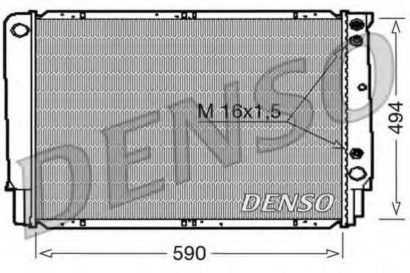 Радиатор охлаждения двигателя DENSO DRM33053
