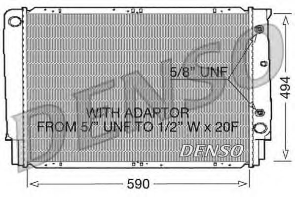 Радиатор охлаждения двигателя DENSO DRM33054