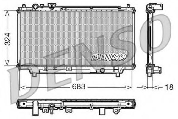 Радиатор охлаждения двигателя DENSO DRM44002