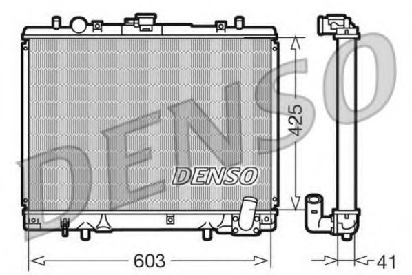 Радиатор охлаждения двигателя DENSO DRM45019